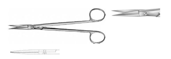 Картіладже ножиці гострі/гострі 185 мм